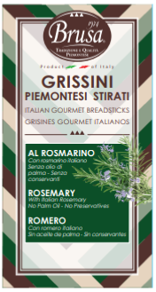 GRISSINI ROSMARINO CORTI 140 GR