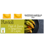 RAVIOLI FLEUR DE COURGE ET FROMAGE DE CHEVRE